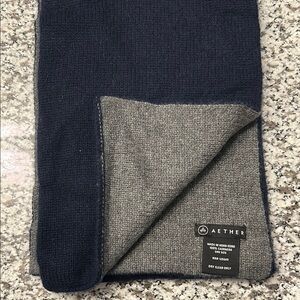 Aether Apparel Two sided color 100% cashmere scarf.